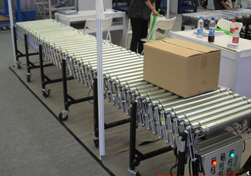 伸縮輥筒輸送機(jī)運(yùn)行圖,m.hongtexbiotech.com.cn